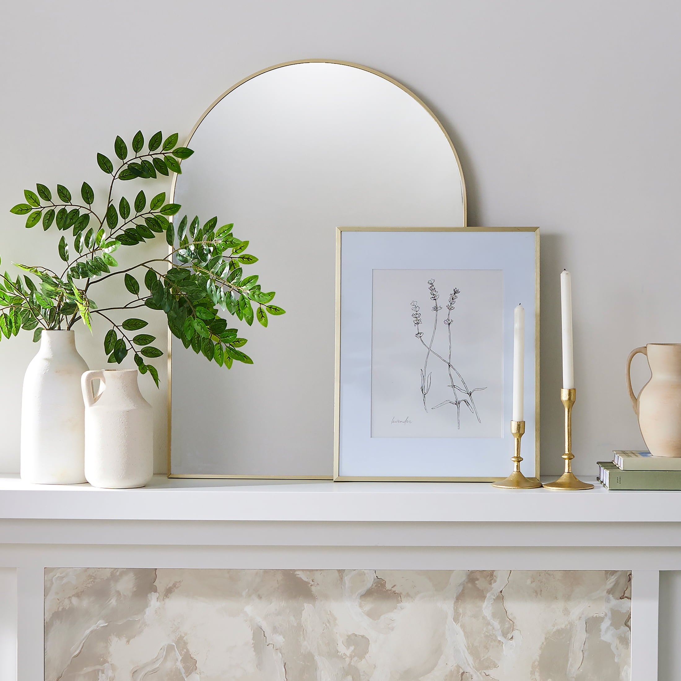 Better Homes & Gardens Gold Cast Iron Taper Candle Holder, 5.3", Medium