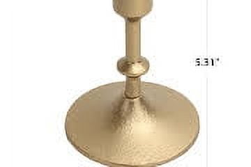 Better Homes & Gardens Gold Cast Iron Taper Candle Holder, 5.3", Medium