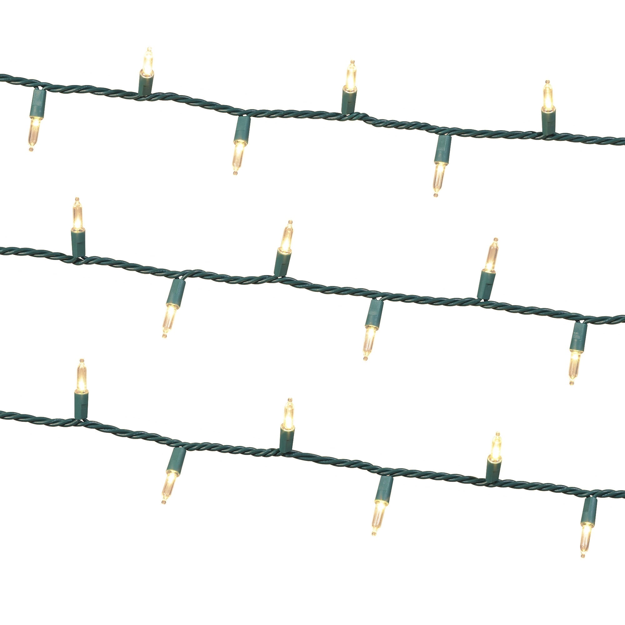 Indoor/Outdoor 100-Count LED Mini Christmas String Lights, Warm White, 19.5', by Holiday Time