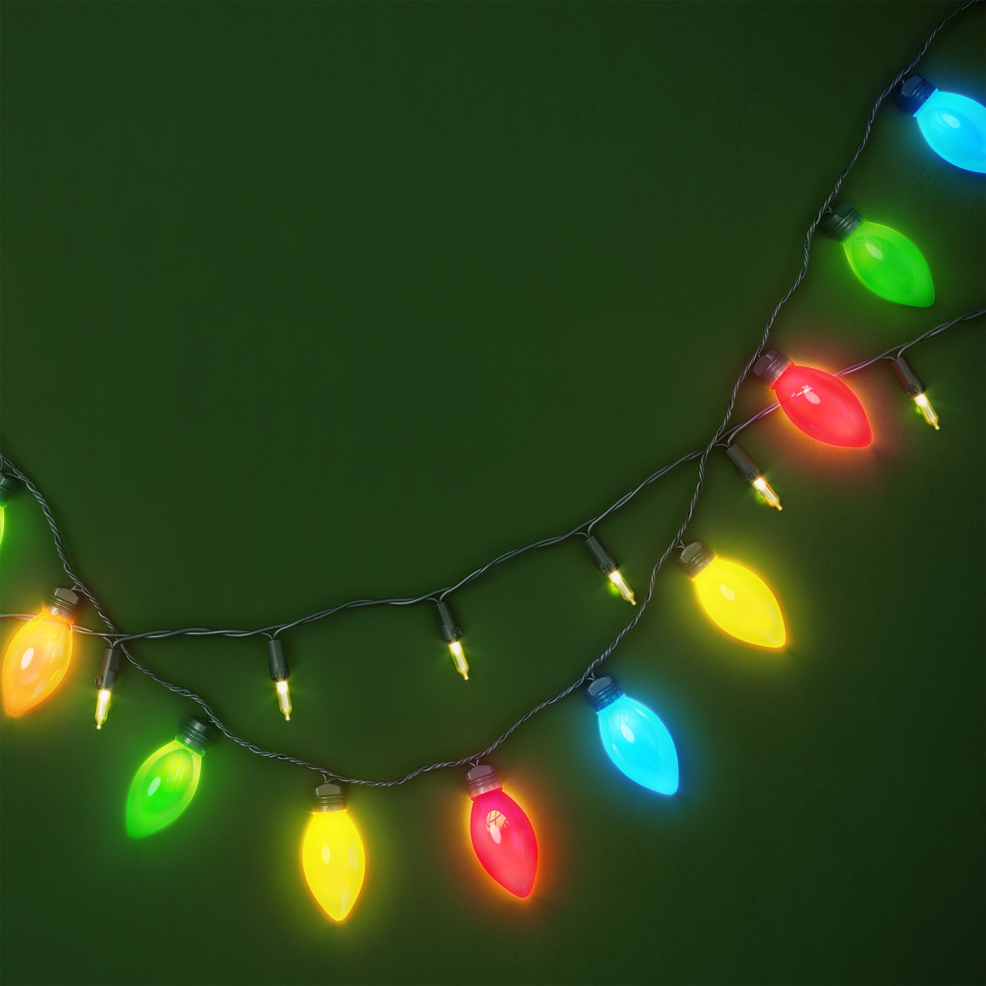 Indoor/Outdoor 100-Count LED Mini Christmas String Lights, Warm White, 19.5', by Holiday Time