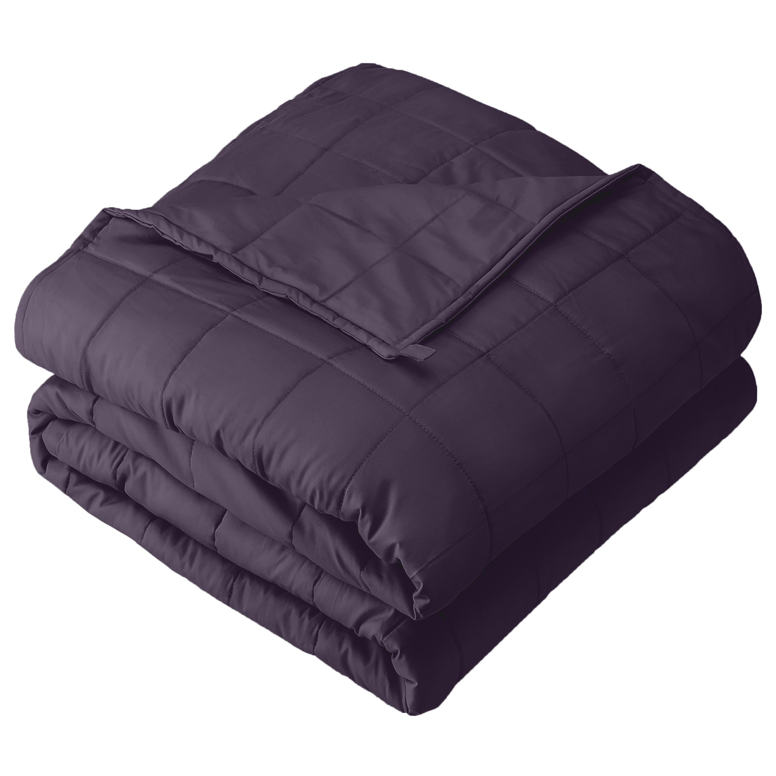 Bare Home 17 lbs Weighted Blanket for Adults - 60" x 80" - 210tc Twill Cotton, Light Gray