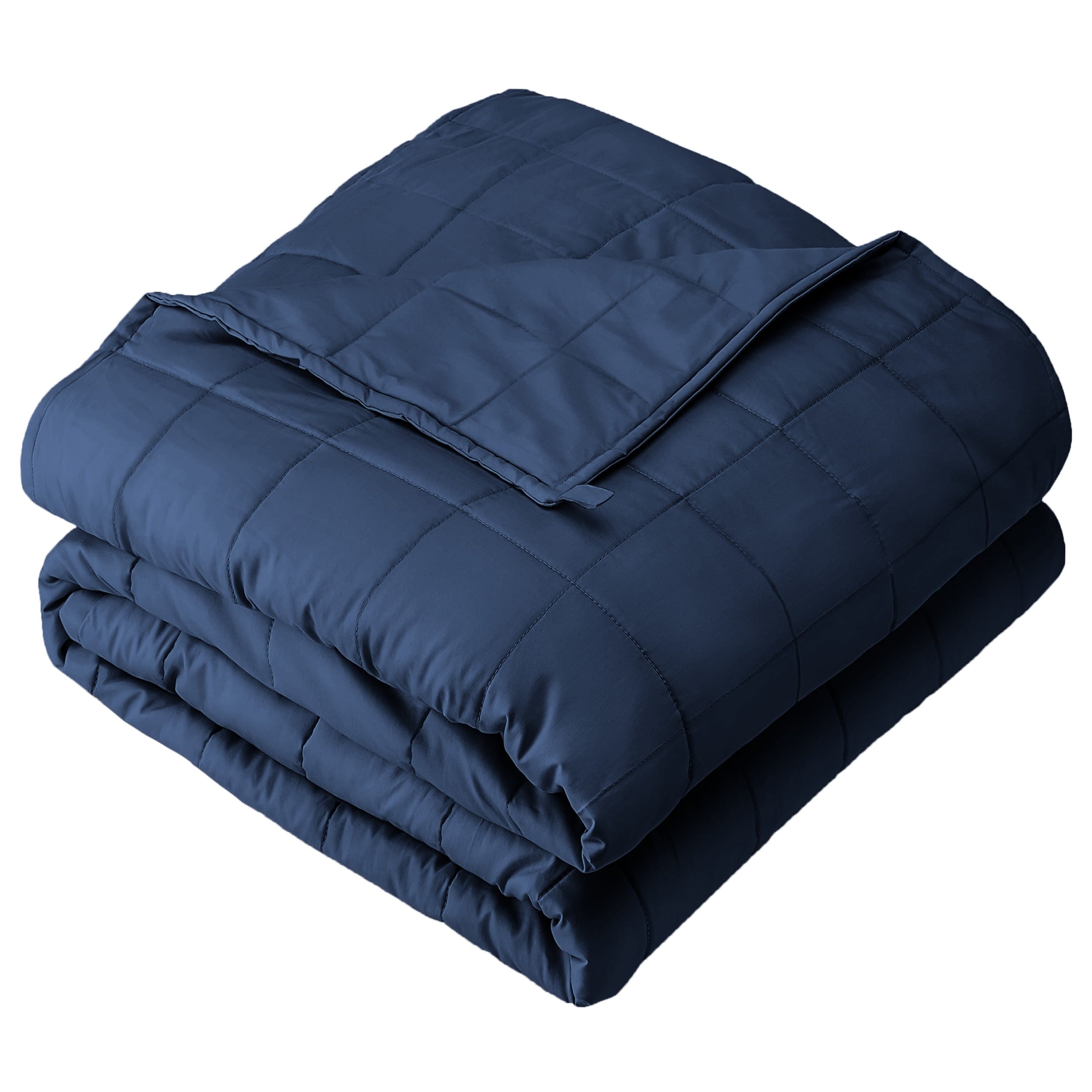 Bare Home 17 lbs Weighted Blanket for Adults - 60" x 80" - 210tc Twill Cotton, Light Gray