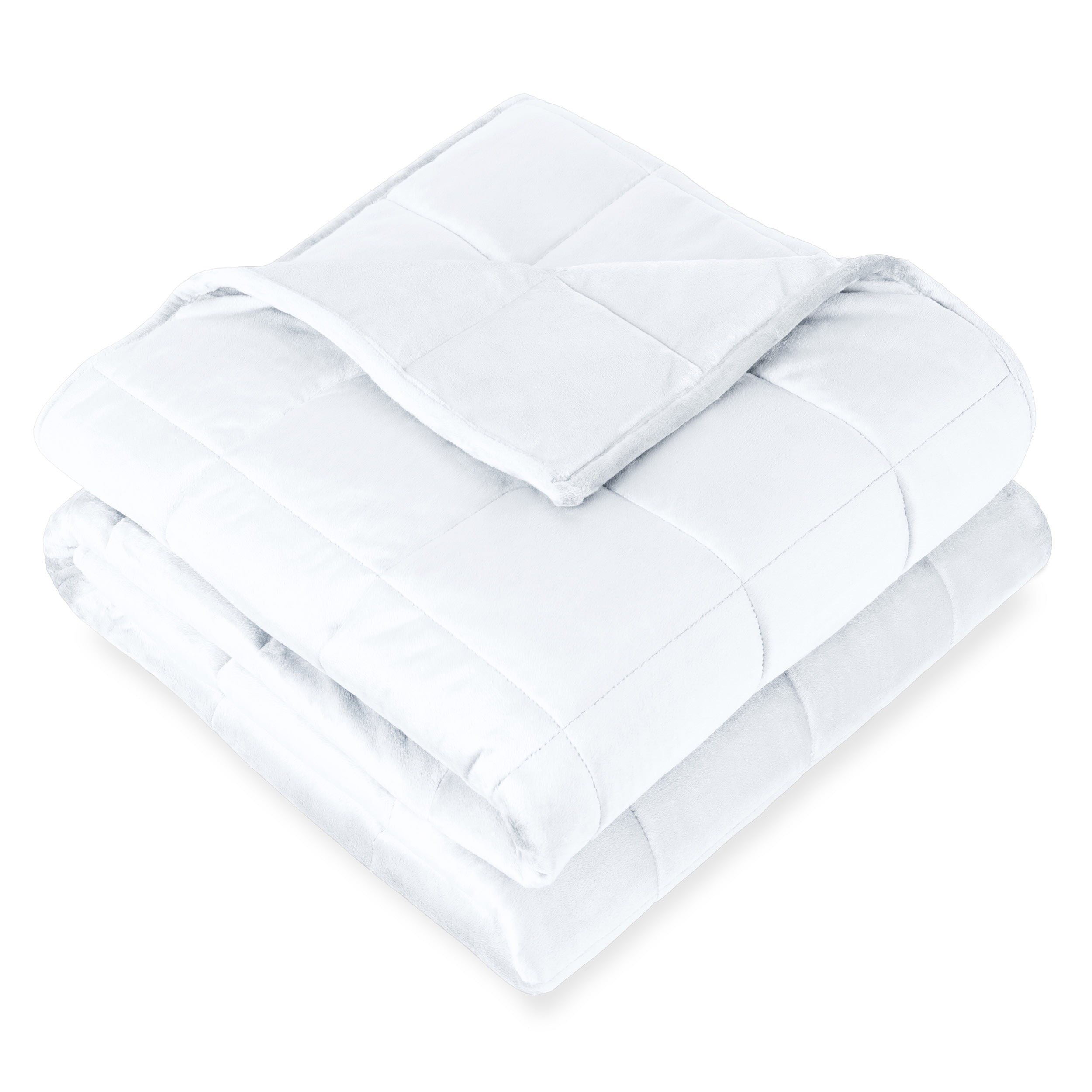 Bare Home 17 lbs Weighted Blanket for Adults - 60" x 80" - 210tc Twill Cotton, Light Gray