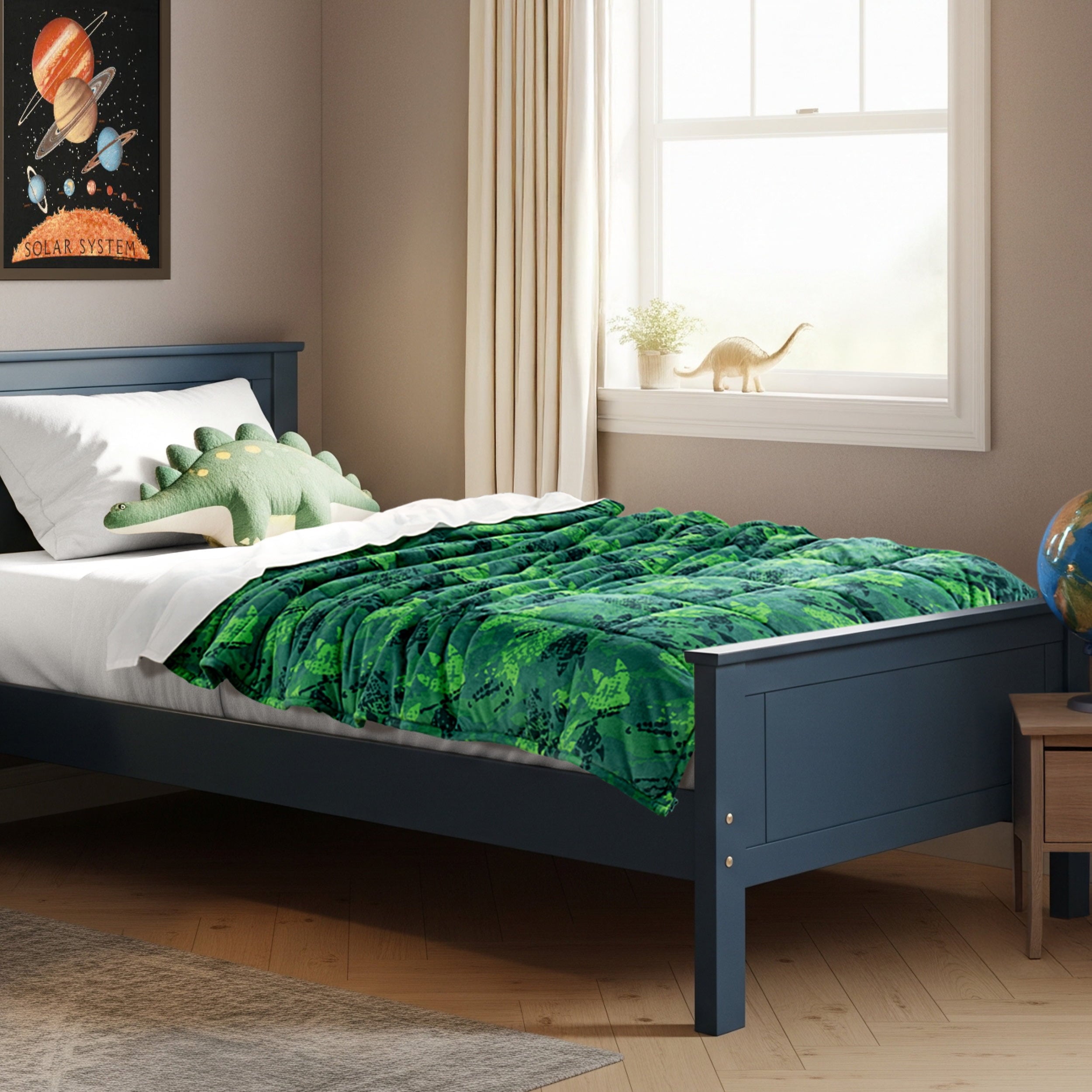 Bare Home 17 lbs Weighted Blanket for Adults - 60" x 80" - 210tc Twill Cotton, Light Gray