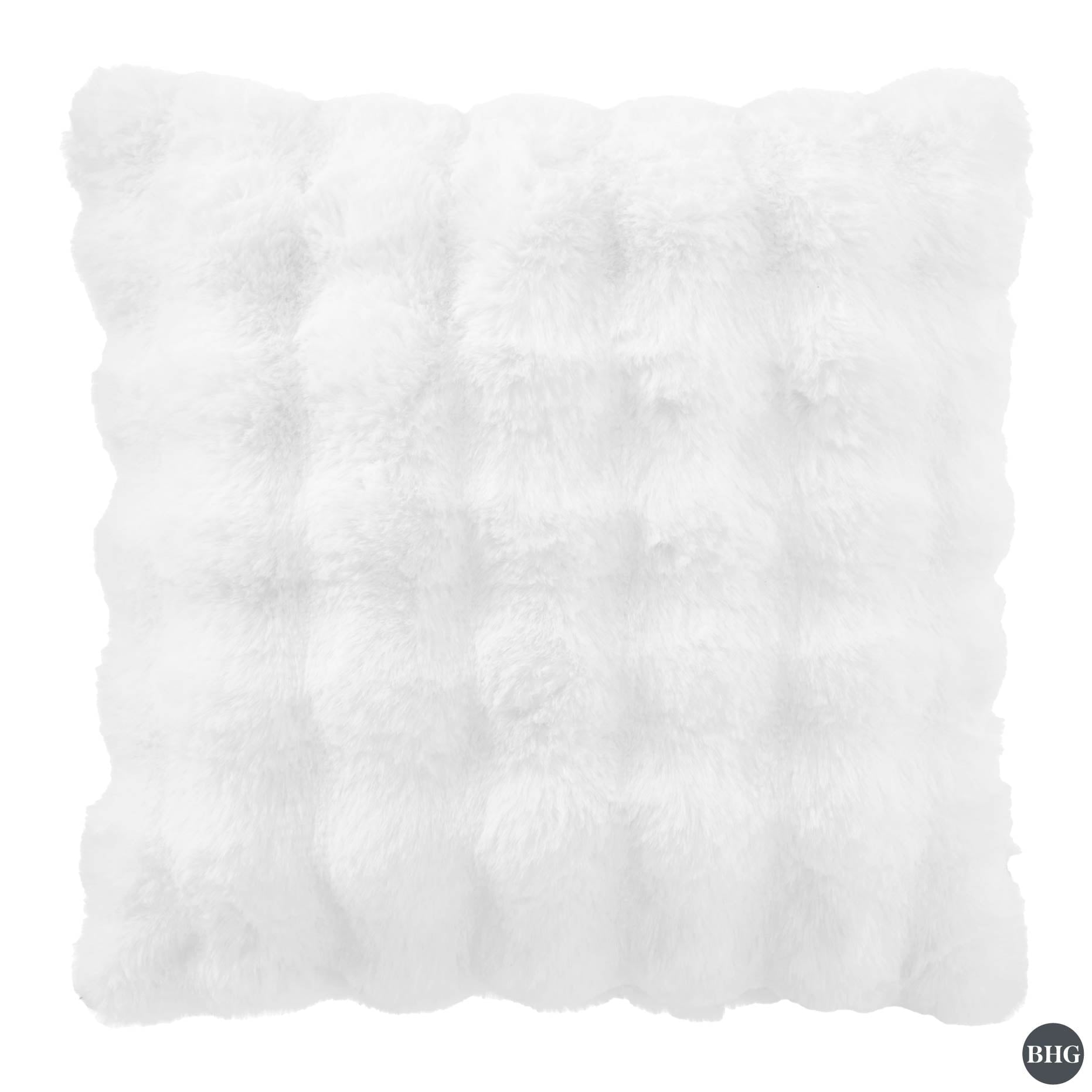 Better Homes & Garden 22" x 22" Bubble Fur Decorative Throw Pillow For Adult
