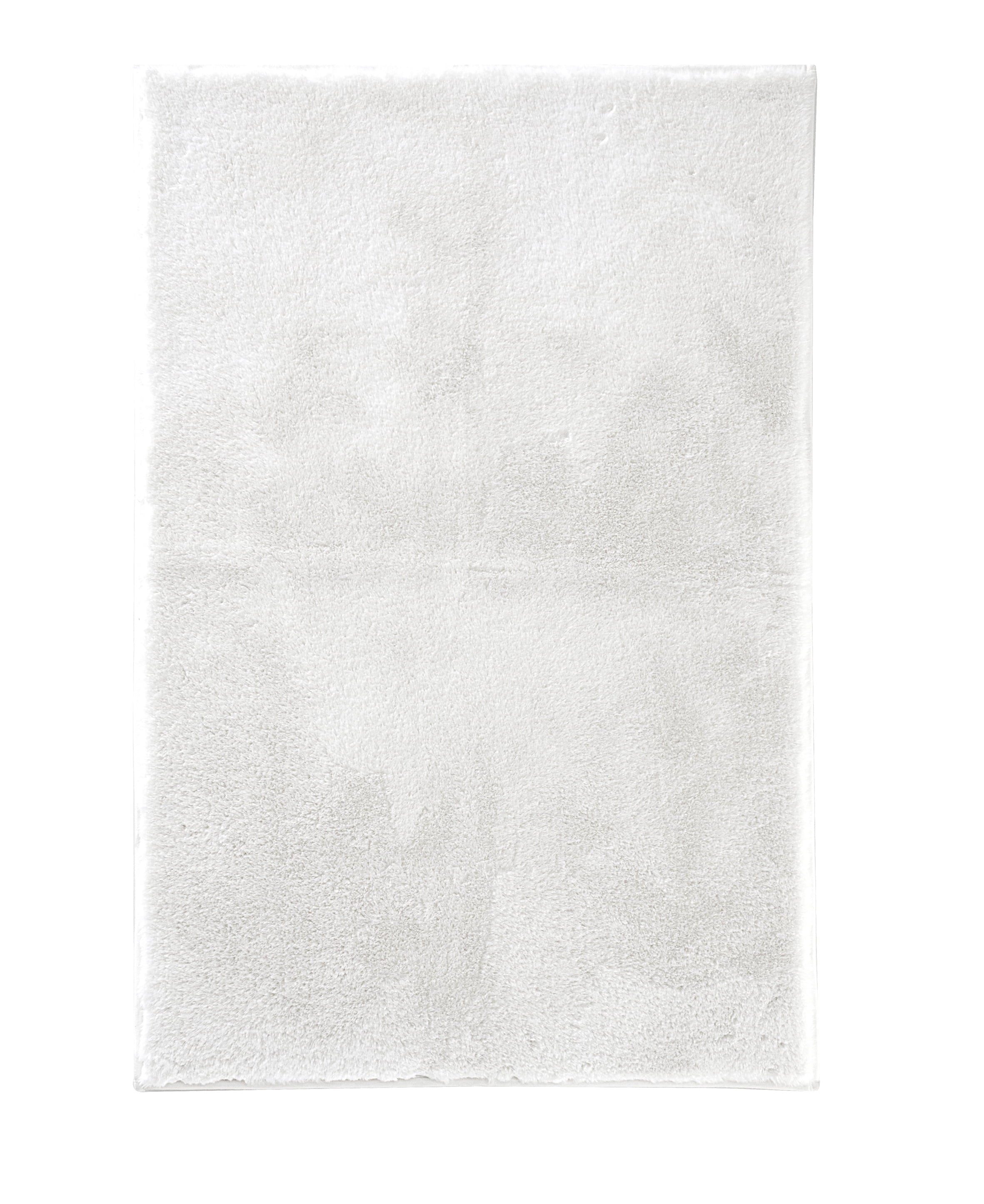 Mainstays Solid Soft Rabbit Faux Fur Area Rug Ivory,30x46"