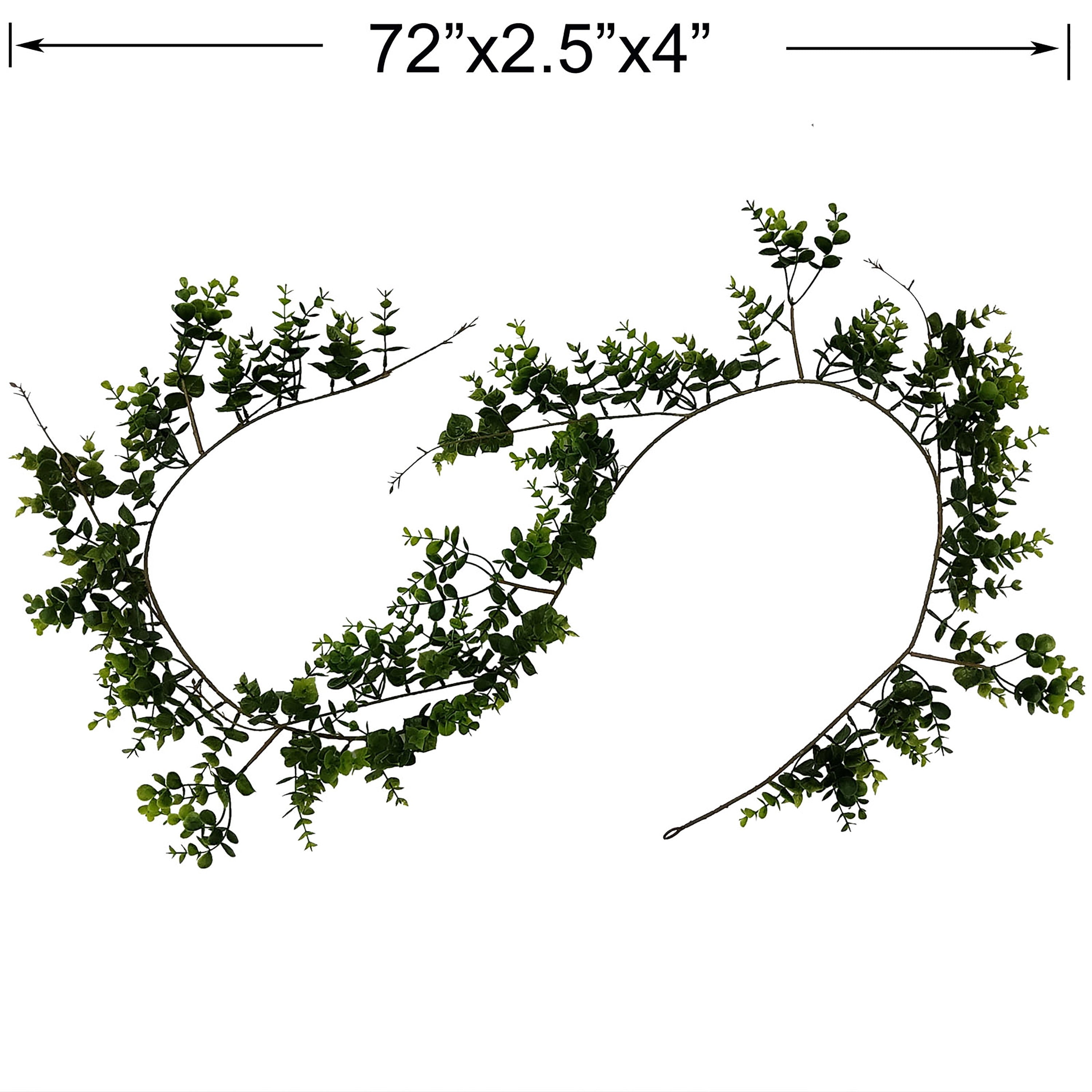 Mainstays 6' Artifical Green Boxwood Decorative Garland, Not in Pot.